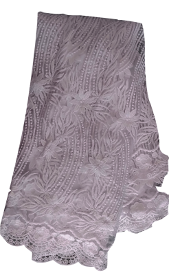 White Cord lace Fabric