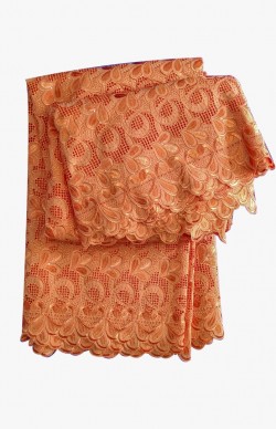 Orange voil lace