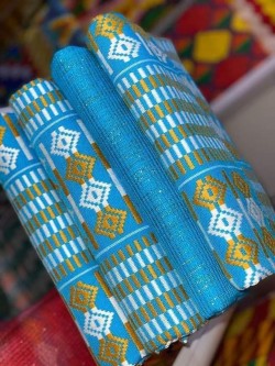 Handwoven African Fabric (Kente Combination) - 6 Yards