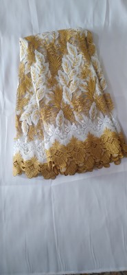 Gold & White Corded Lace